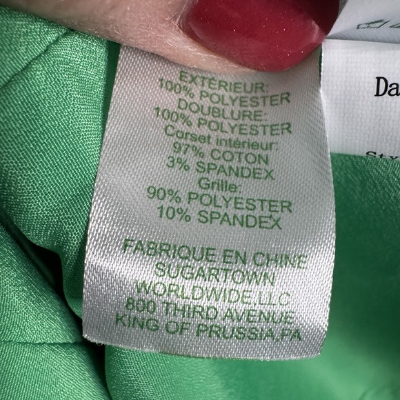 LILLY PULITZER Stela Strapless Bow Dress Green Size 2 NEW Kelly Semiformal Event - Picture 12 of 12